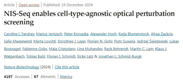NIS-Seq實現(xiàn)了與細(xì)胞類型無關(guān)的光學(xué)擾動篩選