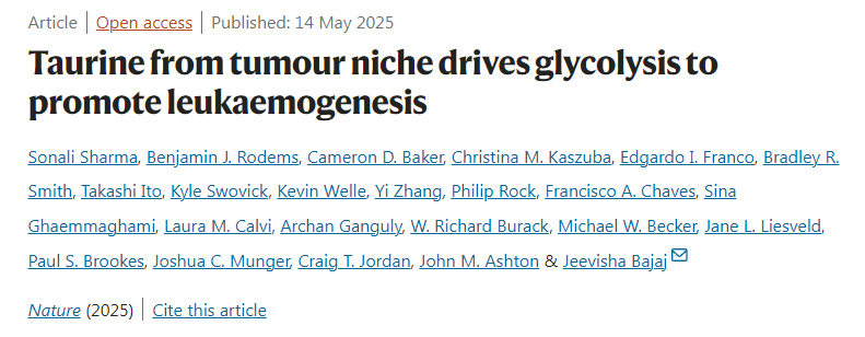  腫瘤微環(huán)境中的?；撬狎寗犹墙徒獯龠M白血病發(fā)生