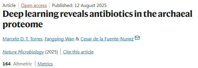 深度學習揭示古菌蛋白質組中的抗生素