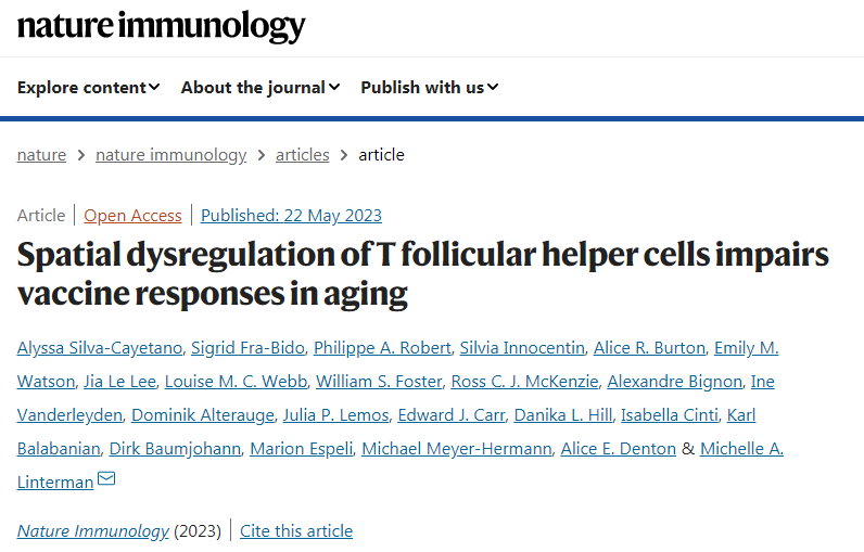 研究免疫反應隨著年齡的增長而變化的方式 研究免疫反應隨著年齡的增長而變化的方式